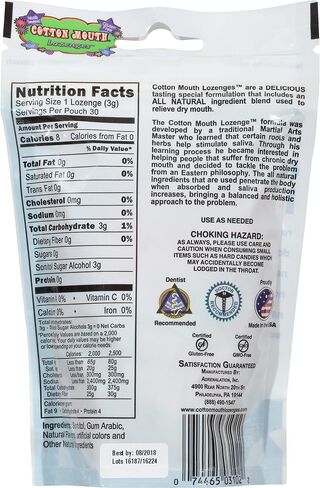 Cotton Mouth Dry Lozenges Mix Bag, Fruit, 30 Count in Saudi Arabia