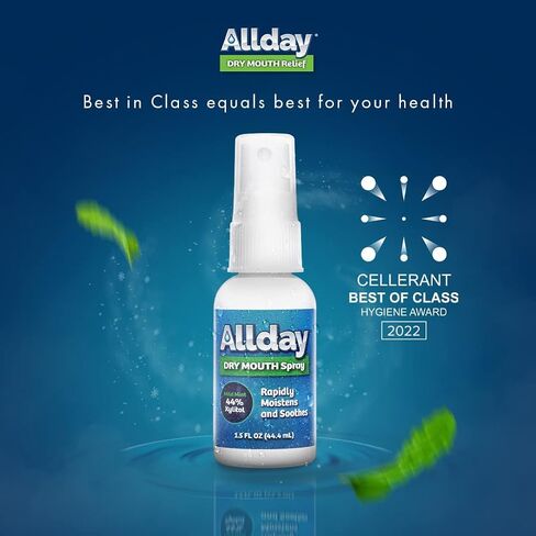 Allday Dry Mouth Spray - Maximum Strength Xylitol, Fast Acting, Non-Acidic (Pack of 2) in Saudi Arabia
