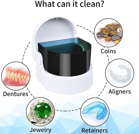 آلة تنظيف المثبات اللاسلكية من ايليرا سونيك لتنظيف الأسنان، منظف أطقم الأسنان، ماكينة تنظيف عملات معدنية ممتازة in Kuwait