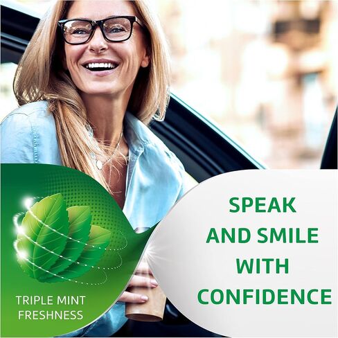 Polident 3 Minute Triple Mint Antibacterial Denture Cleanser Effervescent Tablets, 3x84 count in Kuwait