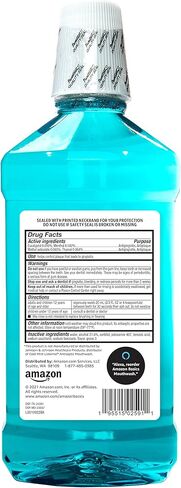 Amazon Basics Antiseptic Mouthwash, Blue Mint, 8.5 Fluid Ounces, 1-Pack (Previously Solimo) in Saudi Arabia