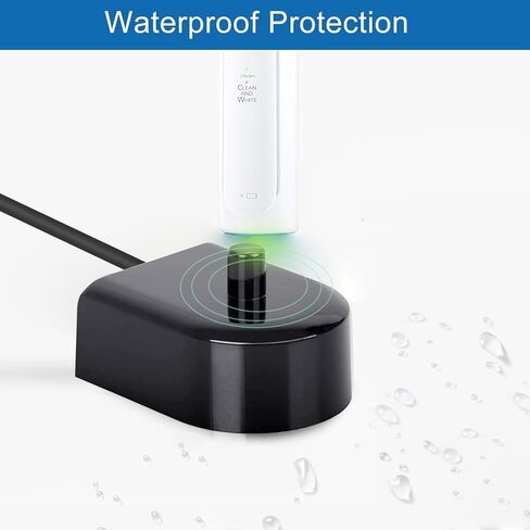 شاحن بديل متوافق مع قاعدة شحن فرشاة الأسنان الكهربائية Philips Sonicare Protection Clean 4100 5100 5300، HX3000 / HX6000 / HX8000 / HX9000 سلك طاقة محمول مقاوم للماء in Kuwait
