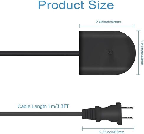 شاحن بديل متوافق مع قاعدة شحن فرشاة الأسنان الكهربائية Philips Sonicare Protection Clean 4100 5100 5300، HX3000 / HX6000 / HX8000 / HX9000 سلك طاقة محمول مقاوم للماء in Kuwait