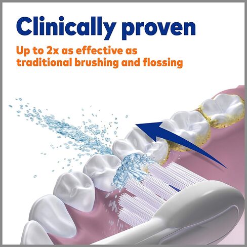 رؤوس فرشاة بديلة أصلية كاملة الحجم من Waterpik مع أغطية لفرشاة الأسنان Sonic-Fusion Flossing SFFB-2EW، عدد 2 باللون الأبيض in Kuwait