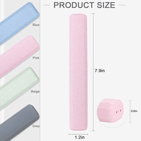 4 Packs Portable Travel Toothbrush Case, Breathable Plastic Toothbrush Holder for Home, Travel, Business, Camping, School in Saudi Arabia