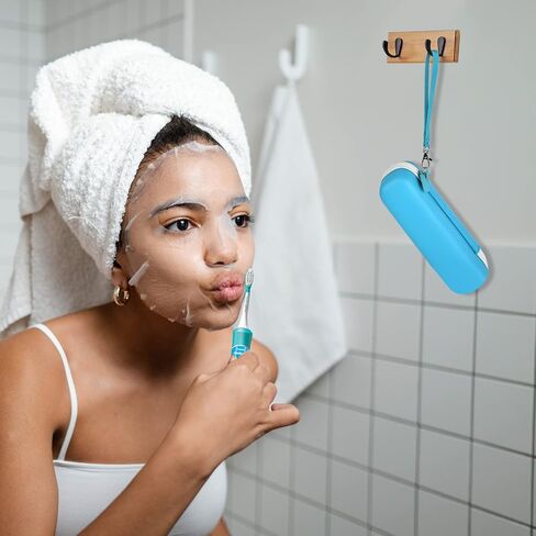 حقيبة سفر لفرشاة الأسنان متوافقة مع فرشاة الأسنان الكهربائية Philips Sonicare بروتكتيف كلين 4100 6100 5100 6500 7500/ لفرشاة الأسنان الكهربائية Oral-B Pro 1000 5000 7500 7000 6000 9600. حقيبة حامل تخزين للملحقات in Kuwait