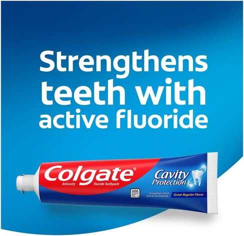 Colgate Cavity Protection Toothpaste with Fluoride, Great Regular Flavor, 6 Ounce (Pack of 6) in Saudi Arabia