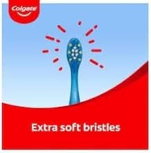 Colgate Bluey Toothbrush for Children with Suction Cup, Kids 2-5 Years Old, Extra Soft (Colors & Characters Very) - Pack of 2 in Saudi Arabia