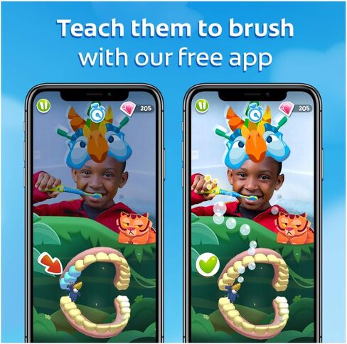Colgate Magik Smart Toothbrush for Kids, Kids Toothbrush Timer with Fun Brushing Games Yellow 1 Count in Saudi Arabia