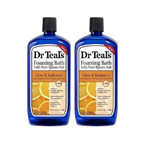 Dr. Teal's Glow & Radiance with Vitamin C & Citrus Essential Oils Foaming Bath 34oz Pack of 2 in Saudi Arabia