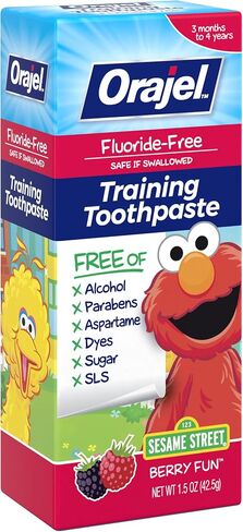 Orajel Kids Elmo Training Toothpaste Fluoride-Free 1 Pediatrician Recommended Fluoride-Free Toothpaste 1.5oz Tube in Saudi Arabia