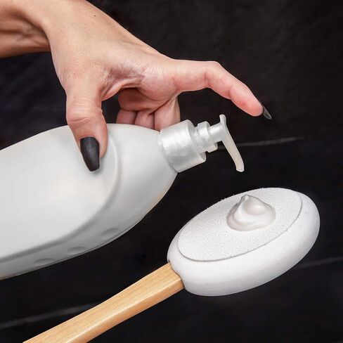 Toem Lotion Applicator for Back | Easy Reach | Self-Application of Cream Sunscreen Self Tanner | Includes 1 Applicator Handle, 4 Pads & 1 Hook (4 Pads) in Saudi Arabia