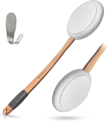 Toem Lotion Applicator for Back | Easy Reach | Self-Application of Cream Sunscreen Self Tanner | Includes 1 Applicator Handle, 4 Pads & 1 Hook (4 Pads) in Saudi Arabia
