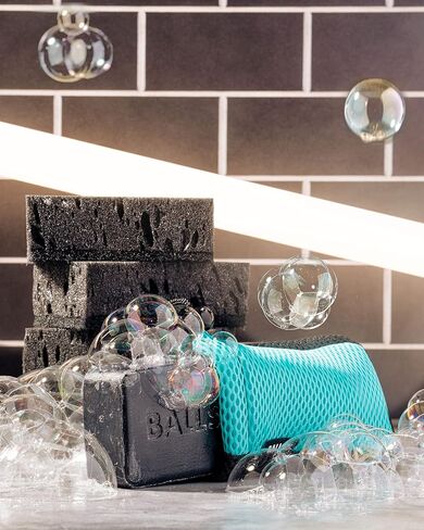 Ballsy Sud Sack Soap Pouch, Exfoliating Sponge for Baths and Showers in Saudi Arabia