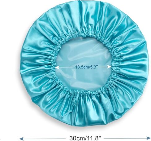 AmazerBath Shower Caps for Women, 4 PCS Waterproof Bath Caps, Elastic and Reusable Shower Hair Cap, Double Layers Hair Cap, Environmental Protection Bathing Caps in Kuwait
