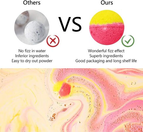 Bath Bombs Gift Set, 20 Wonderful Fizz Effect Handmade Bath Bombs for Valentine’s Day, Christmas, Mother’s Day, Father’s Day, Children’s Day, Birthday, Thanksgiving Day& Any Anniversaries in Saudi Arabia