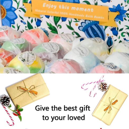 Bath Bombs Gift Set, 20 Wonderful Fizz Effect Handmade Bath Bombs for Valentine’s Day, Christmas, Mother’s Day, Father’s Day, Children’s Day, Birthday, Thanksgiving Day& Any Anniversaries in Saudi Arabia