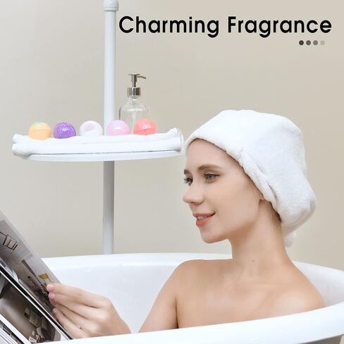iHave Bath Bombs للنساء، 12 مجموعة قنابل حمام صغيرة، مجموعة هدايا سبا للنساء، قنابل حمام طبيعية مصنوعة يدويًا غنية بالزيوت العطرية، هدايا رومانسية لها متعددة الألوان in Kuwait