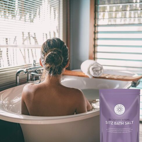Pure Body Naturals Sitz Bath Salt – Postpartum Care and Hemorrhoid Treatment – Natural Soak for Self Care and Hemmoroid Treatment - Post Partum Essentials, 32 Oz in Saudi Arabia