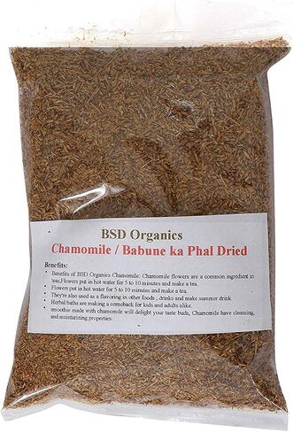 BSD Organics Chamomile/Babune ka Phal for Tea, Drinks, Hair Care, Skin Care - 200 Gram / 7 Ounce in Saudi Arabia