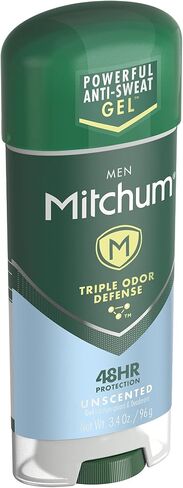 Mitchum Antiperspirant Deodorant Stick for Men, Triple Odor Defense Gel, 48 Hr Protection, Dermatologist Tested, Mountain Air, 2.25 oz (3202-00) in Kuwait