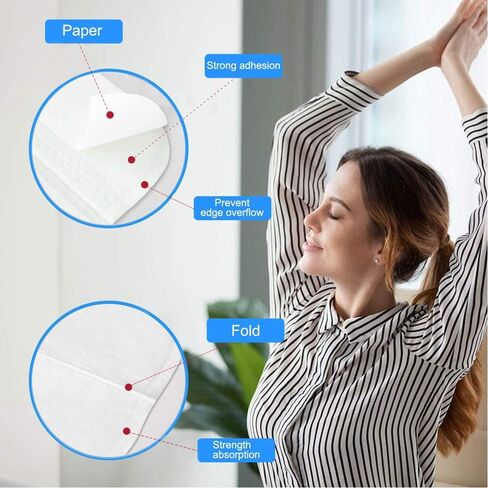 Large Underarm Sweat Pads for Women and Men Fight Hyperhidrosis [50 PCS], CANAGROW Disposable Armpit Sweat Pads Comfortable Unflavored, Non Visible, Extra Adhesive, Sweat Free Armpit Protection in Saudi Arabia