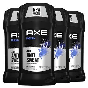 AXE Antiperspirant Deodorant for Men Phoenix 4PK 48H Sweat & Odor Protection for Long Lasting Freshness, Crushed Mint & Rosemary Men's Deodorant 2.7 Ounce (Pack of 4)