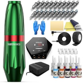 Wormhole Tattoo Kit, Tattoo Machine Kit for Beginner,Tattoo Machine Kit Professional Complete with Tattoo Cartridge Needles/Tattoo InkTK614 in Kuwait