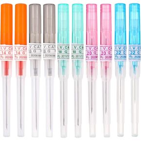 Piercing Needles,New Star Mix 10pcs 14G 16G 18G 20G 22G Gauge Needle Steel Catheter Piercing Needles Supply in Saudi Arabia