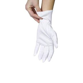 12 Pairs Cotton Gloves, White Gloves for Dry Hands, Cotton Gloves for Sleeping, Moisturizing Night Gloves, White Gloves 100% Cotton, Size L (12 Pairs) in Kuwait
