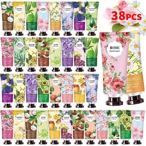 38 Pack Hand Cream Gifts Set For Women and Men,Hand Cream with Shea Butter for Dry Cracked Hands,Moisturizing Hand Lotion Gift Set,Mini Hand Lotion Travel Size in Bulk,Plant Fragrance Natural Scented Hand Care Lotion for Women Mom Girls Her Wife Grandma in Saudi Arabia