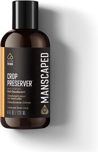 MANSCAPED® The Crop Preserver، مزيل العرق الكري للرجال المضاد للاحتكاك، مرطب صحي للعناية بالذكور يتميز بالصبار المهدئ، 4oz in Kuwait