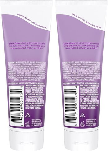 Lume Whole Body Deodorant - Invisible Cream Tube - 72 Hour Odor Control - Aluminum Free, Baking Soda Free, Skin Safe - 3.0 ounce Two-Pack (Unscented) in Kuwait