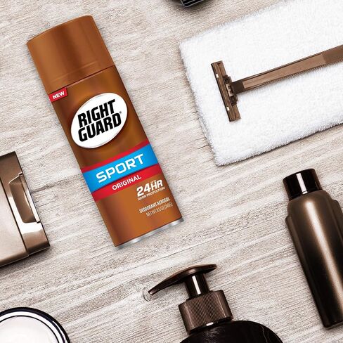 Right Guard Sport Deodorant Aerosol Spray, Original, 8.5 Ounce (Pack of 2) in Kuwait