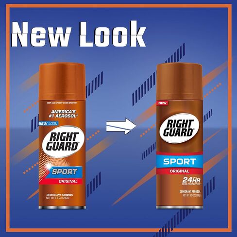 Right Guard Sport Deodorant Aerosol Spray, Original, 8.5 Ounce (Pack of 2) in Kuwait