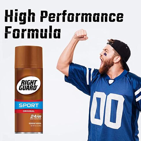 Right Guard Sport Deodorant Aerosol Spray, Original, 8.5 Ounce (Pack of 2) in Kuwait
