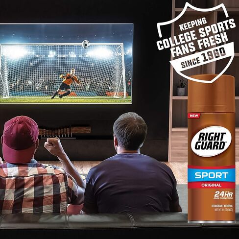 Right Guard Sport Deodorant Aerosol Spray, Original, 8.5 Ounce (Pack of 2) in Kuwait