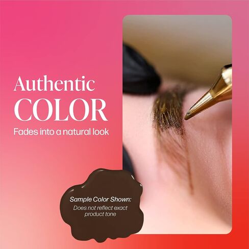 Perma Blend Brow Daddy - حبر الوشم Schokolade - حبر Microblading لتحديد العيون الدائم - حبر الوشم الاحترافي - لون بني داكن - نباتي (0.5 أونصة) in Kuwait