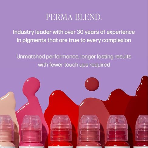 Perma Blend Brow Daddy - حبر الوشم Schokolade - حبر Microblading لتحديد العيون الدائم - حبر الوشم الاحترافي - لون بني داكن - نباتي (0.5 أونصة) in Kuwait