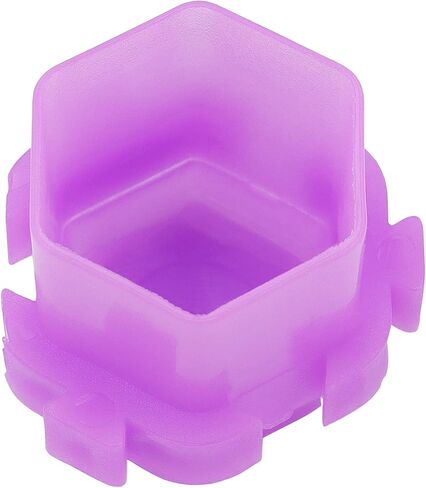 JOIKIT 400 PCS Tattoo Ink Cups, Purple Honeycomb Shape Pigment Holder Cups with Base Design for Holding Pigment Ink in Saudi Arabia