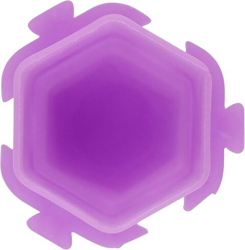 JOIKIT 400 PCS Tattoo Ink Cups, Purple Honeycomb Shape Pigment Holder Cups with Base Design for Holding Pigment Ink in Saudi Arabia