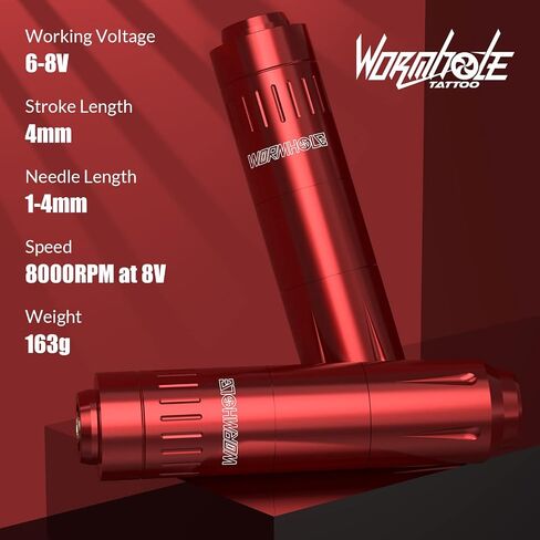 Wormhole Tattoo Gun Kit Cartridge for Beginners Rotary Tattoo Machine Kit Tattoo Pen Kit Tattoo Supplies WTK100 in Saudi Arabia
