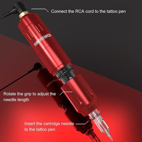 Wormhole Tattoo Gun Kit Cartridge for Beginners Rotary Tattoo Machine Kit Tattoo Pen Kit Tattoo Supplies WTK100 in Saudi Arabia