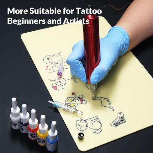 Wormhole Tattoo Gun Kit Cartridge for Beginners Rotary Tattoo Machine Kit Tattoo Pen Kit Tattoo Supplies WTK100 in Saudi Arabia