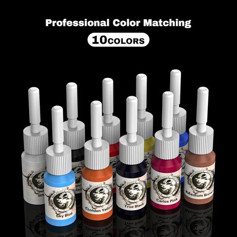 Wormhole Tattoo Kit, Rotary Tattoo Pen for Beginner,Tattoo Machine Kit Professional Complete with Tattoo Cartridge Needles, Tattoo Supplies in Kuwait