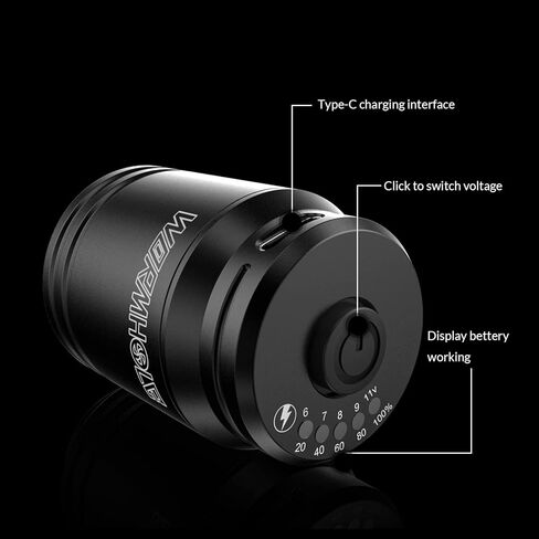 Wormhole Tattoo Kit,Wireless Tattoo Pen Kit, Cordless Tattoo Machine, Rotary Tattoo Pen for Beginner,Tattoo Machine Kit Professional Complete with Tattoo Cartridge Needles, Tattoo Supplies TK039 in Kuwait