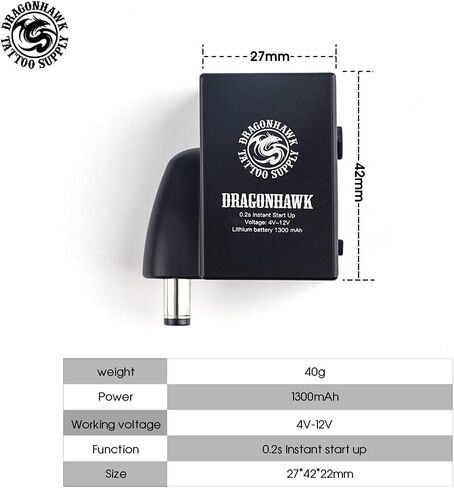 Dragonhawk خرطوشة آلة الوشم عدة القلم الروتاري آلة الوشم خرطوشة الإبر إمدادات الطاقة لفناني الوشم 1013-7 (Atom) in Kuwait