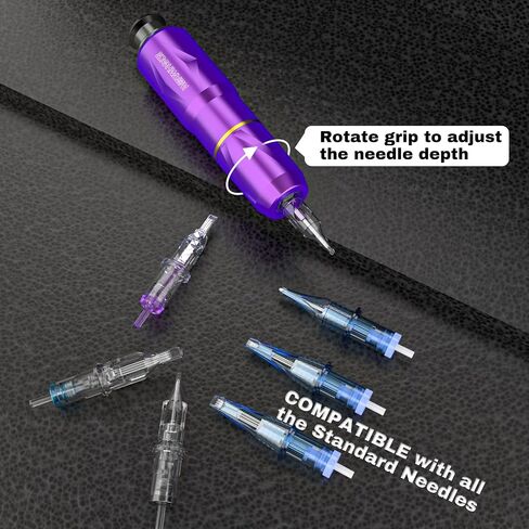 Wormhole Tattoo Kit, Rotary Tattoo Machine Kit Complete Tattoo Gun Kit Tattoo Pen Kit for Beginners with 40 Tattoo Cartridge Needles 30ml Tattoo Ink WTK174 in Saudi Arabia