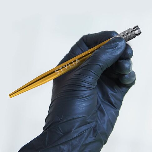 Microblading Supplies Blue Light Manual Tattoo Eyebrow Pens For Permanent Makeup Supplies | Durable Aluminum Pen With Lock-Pin Tech & Ergonomic Grip | Shape Brows, Fuller & Lush in Saudi Arabia