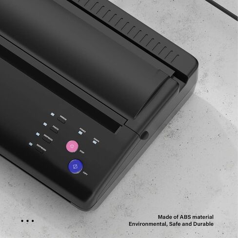 آلة طباعة استنسل نقل الوشم من Tattoer، طابعة ناسخة حرارية لاستنسل الوشم، آلة نقل طابعة استنسل الوشم للوشم، مجموعة الوشم، آلة الوشم مع 10 قطع من الورق، إصدار جديد in Kuwait